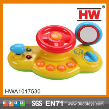 Funny Plastic Battery Operated Musical And Light Kids Steering Wheel Toy